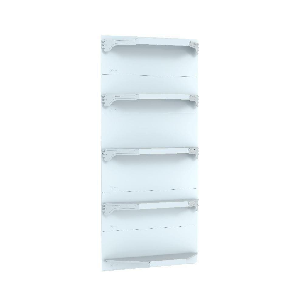 Kit 5 Bandejas Para Gondola Canto 202 Fit 40/60 Branco Spe