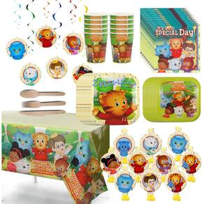 Festa de bairro de Daniel Tiger em uma caixa serve 10 decorações