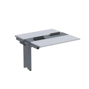 Complemento de Mesa Plataforma para Coworking para 2 Pessoas 130X140 Cinza/Grafito