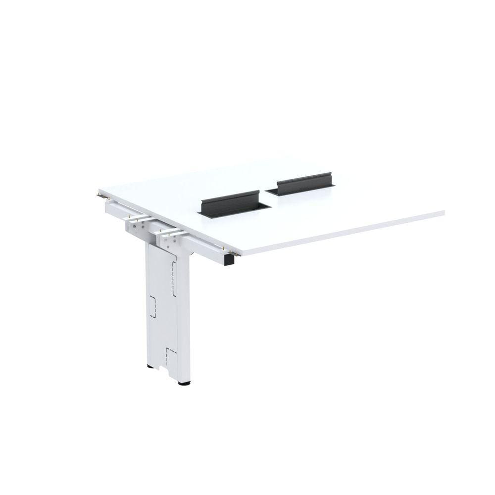 Complemento de Mesa Plataforma para Coworking para 2 Pessoas 140X140 Branco