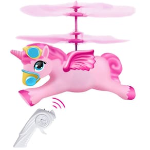 Brinquedo RC Flying Unicorn com controle remoto para meninas de 6 a 14 anos