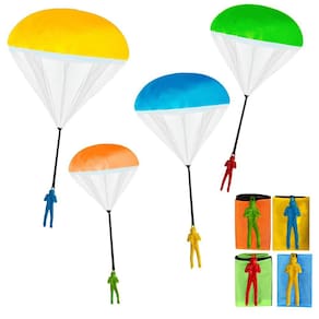Brinquedos de paraquedas IQ Toys para crianças, sem emaranhados, 4 unidades