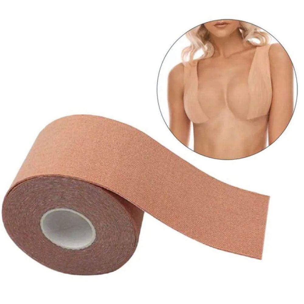 Sutiã de Fita Boob Tape Push Up Levanta e Modela + Protetor de Mamilos 5 Pares