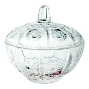 Bomboniere Potiche Mini De Vidro 390Ml 11Cm Girassol