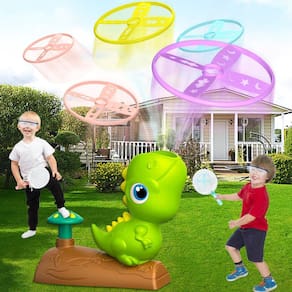 Brinquedo lançador de discos voadores OZMI Outdoor para crianças de 3 a 8 anos