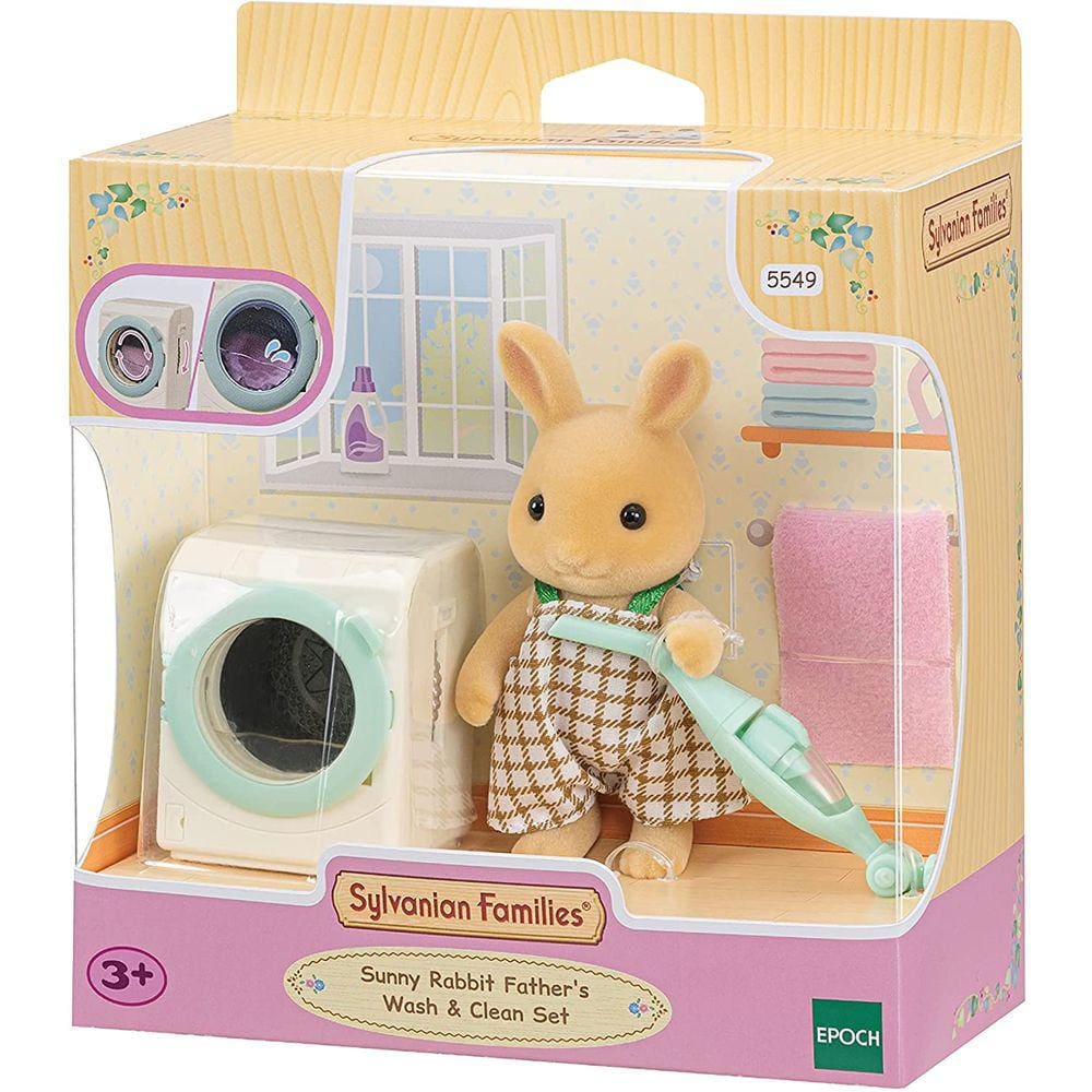 Sylvanian Families Lavagem e Limpeza Papai Coelho Raio de Sol - 5549