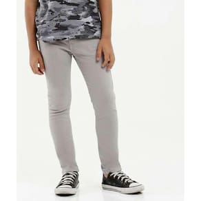 Calça jeans skinny infanto juvenil tamanho 36 cinza