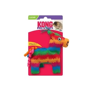 Brinquedo para gatos KONG Pull-A-Partz Piñata com sons de erva-dos-gatos e chocalho