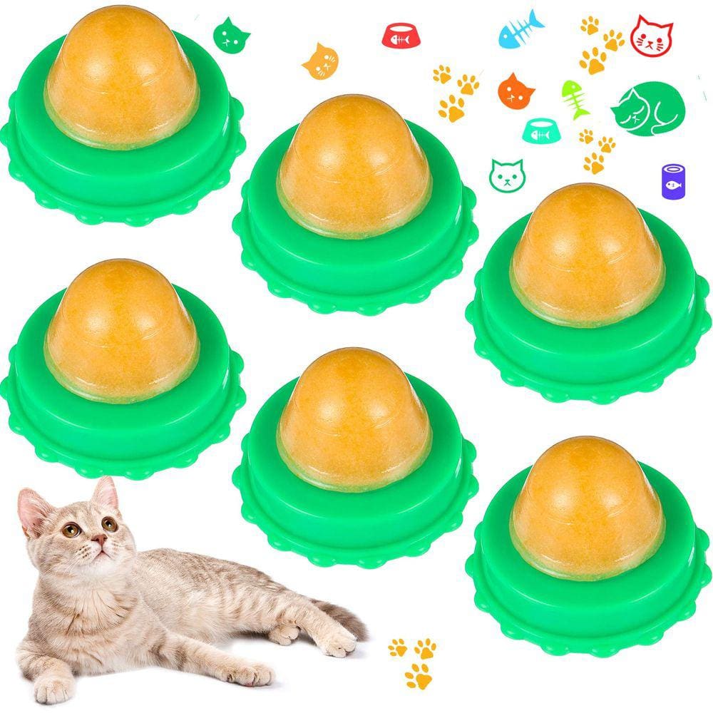 Cat Snacks Nuanchu Cat Sugar Energy Ball com Catnip, 6 unidades