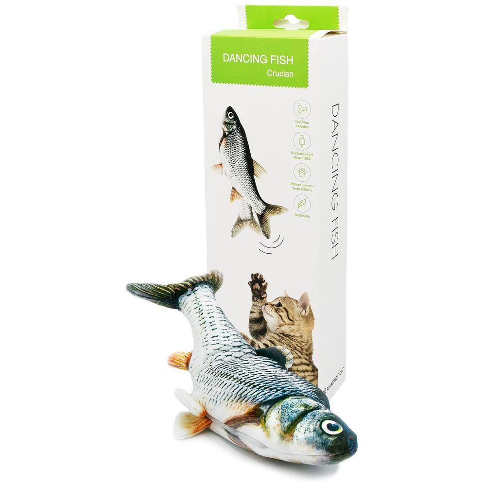 Brinquedo interativo Flopping Fish Cat AmazinglyCat com Catnip