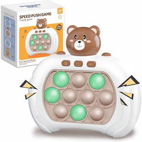 Jogo portátil TearOo Quick Push Pop Game Fidget Toy com luz