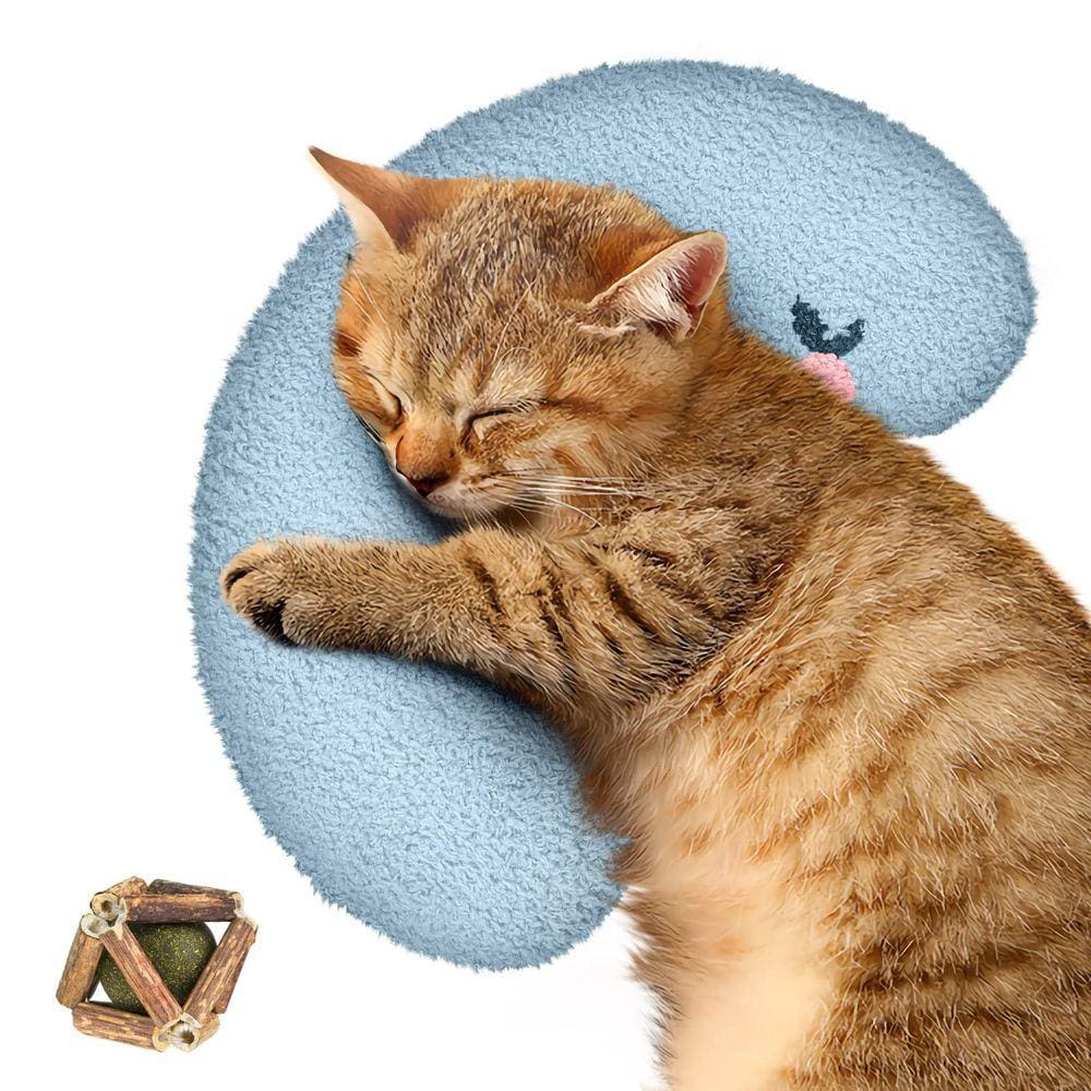 Almofadas para animais de estimação PUKOKAL para gatos, brinquedo de estimação, travesseiro macio e fofo para gatos