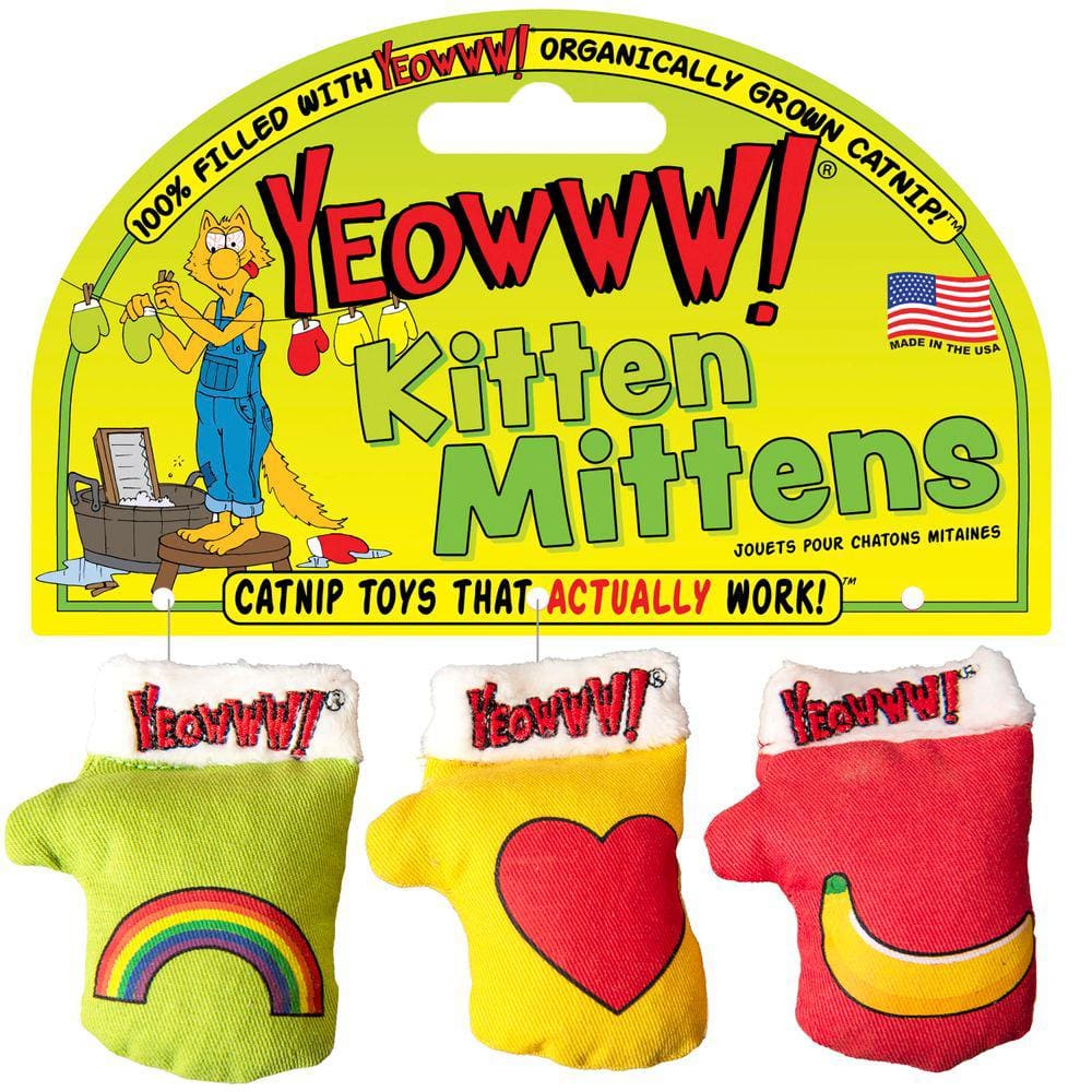 Luvas Catnip Kitten YEOWWW! 1 unidade para gatos