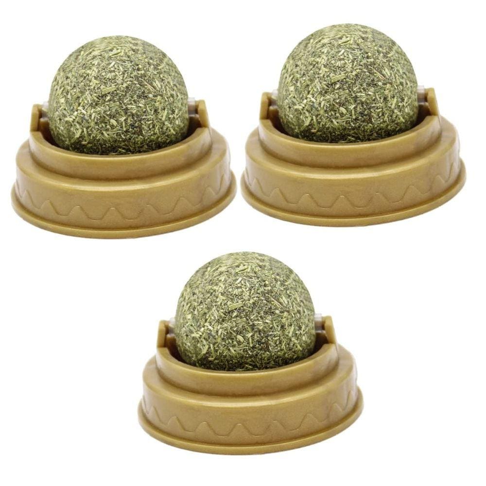 Balacoo de brinquedo Cat Snacks, 3 peças de Silvervine Licks com catnip