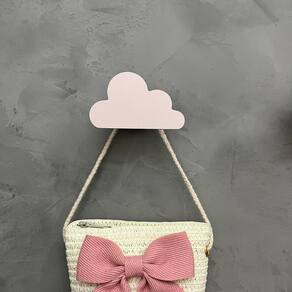 1 Gancho de parede infantil menina decoração formatos rosa