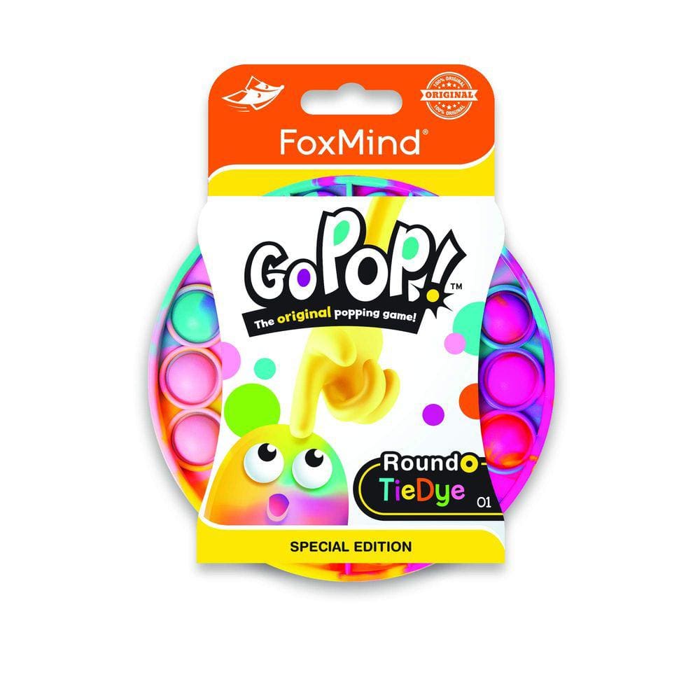 Jogo de estourar bolhas FoxMind Games Go Pop! Tintura de gravata redonda