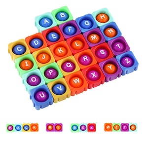 Fidget-Blocks Alphabet Pop Now Future Match G em maiúsculas e minúsculas