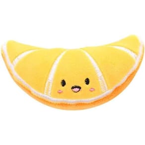 Brinquedo de pelúcia para gatos Juroicessry Orange Soft Fruit Series com Catnip