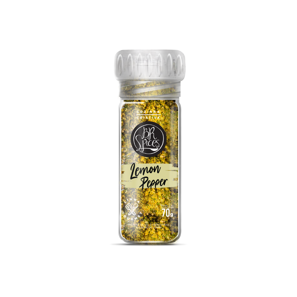 Moedor de Lemon Pepper BR Spices 70g