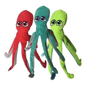 Bicho de pelúcia Pet Lou Octopus 40 cm lavável para animais de estimação