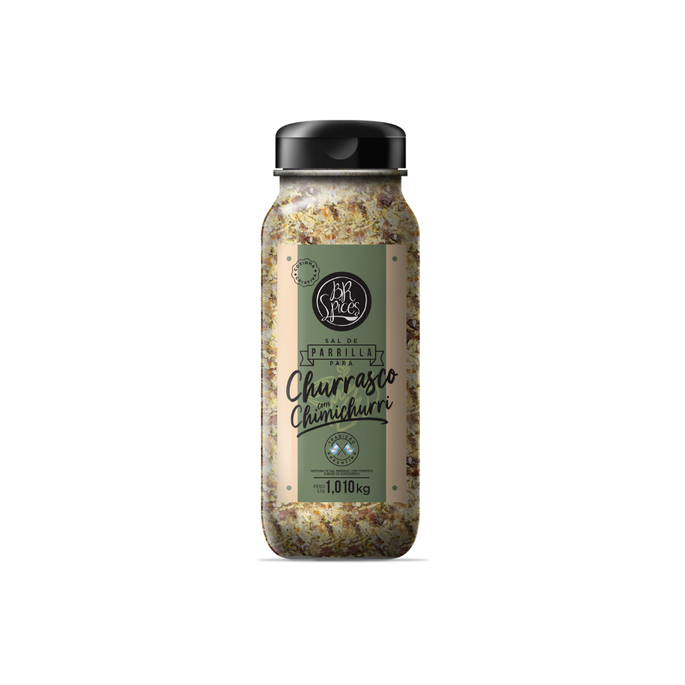 Sal De Parrilla Com Chimichurri BR Spices Pote 1,010KG