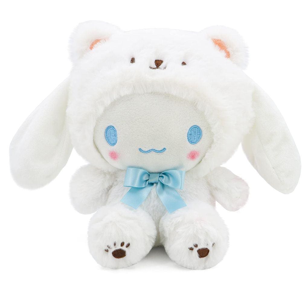 Brinquedo de pelúcia COAQAC Kawaii Cartoon White Bear Crossdressing