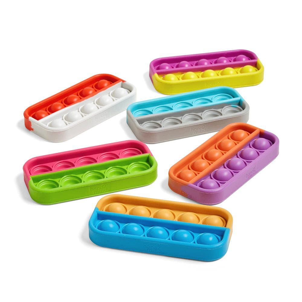 Conjunto Fidget Toy hand2mind Ten Frame Sensory Bubble Poppers
