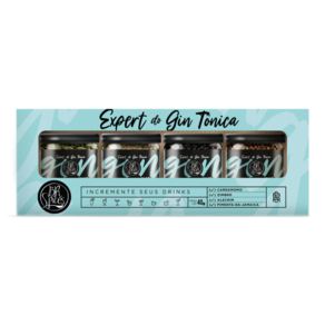 Kit Expert do Gin Tônica Caixa com4 Mini Potes BR Spices 40G