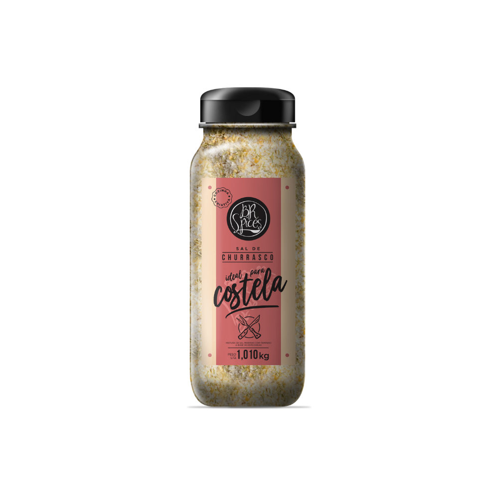 Sal Grosso para Costela BR Spices Pote 1,010KG