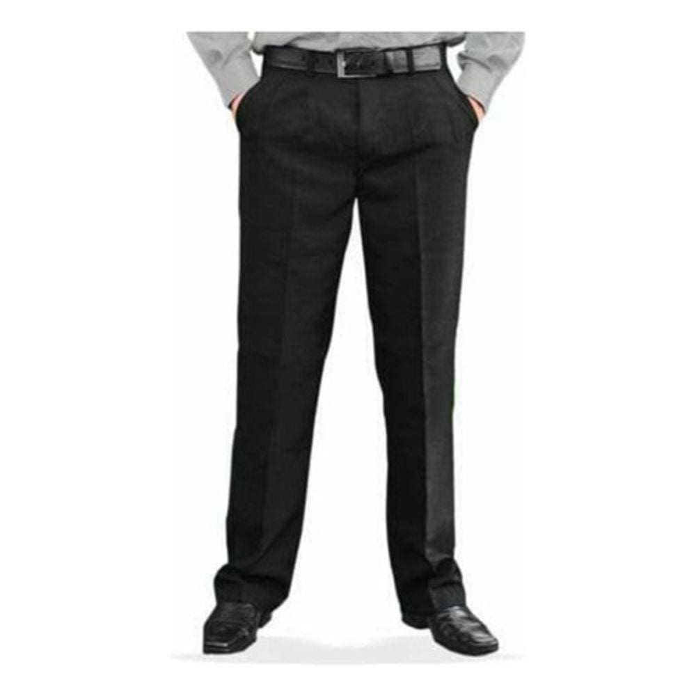 Calca Social Masculina Cor Preta Tamanho 46 Tecido Oxford