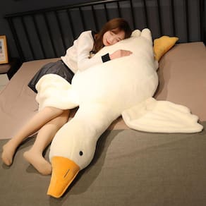 Almofada macia de pelúcia Srutirbo Giant Goose de 130 cm