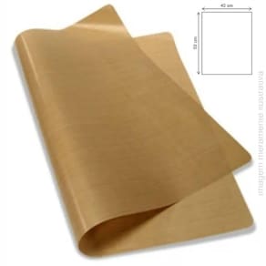 Folha Fita De Teflon Sem Adesivo Para Prensa Térmica - 40 X 50 Cm X 0,13 Mm