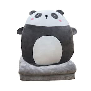 Almofada de pelúcia e cobertor Hofun4U Panda 40cm com algodão PP