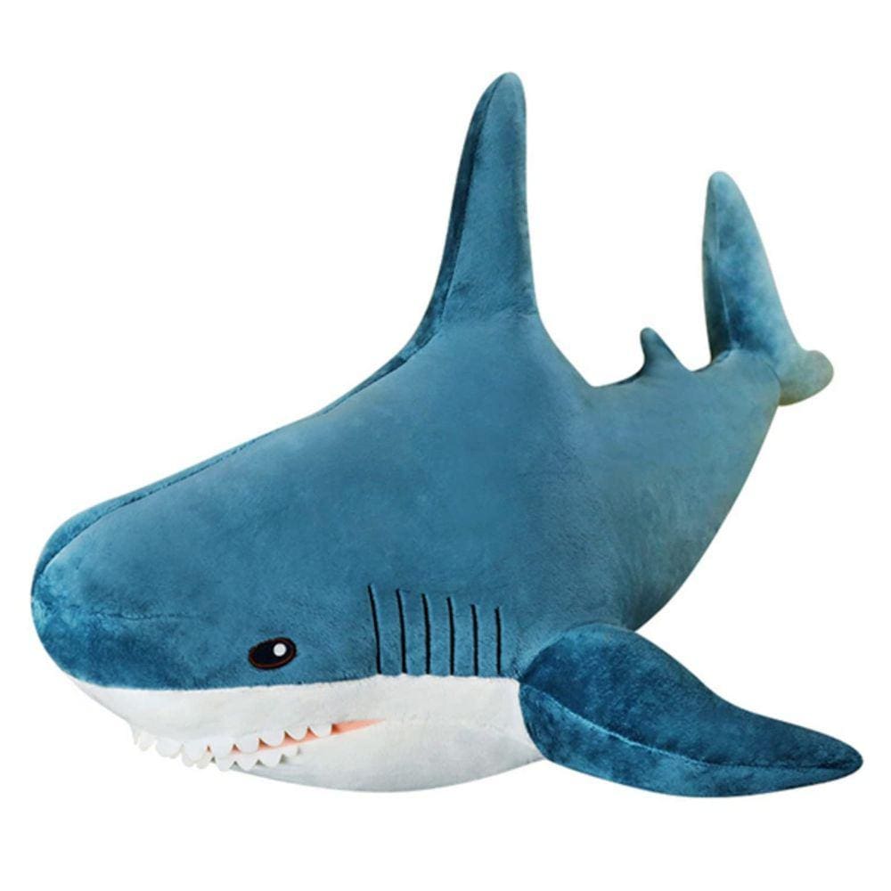 Pelúcia azul pesada GG de 31 polegadas, tubarão de pelúcia Ryttir Shark