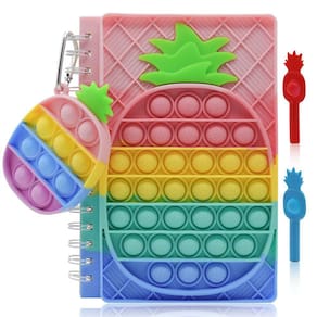 Caderno Hidesaku Pop Fidget It com chaveiro e tampa de lápis