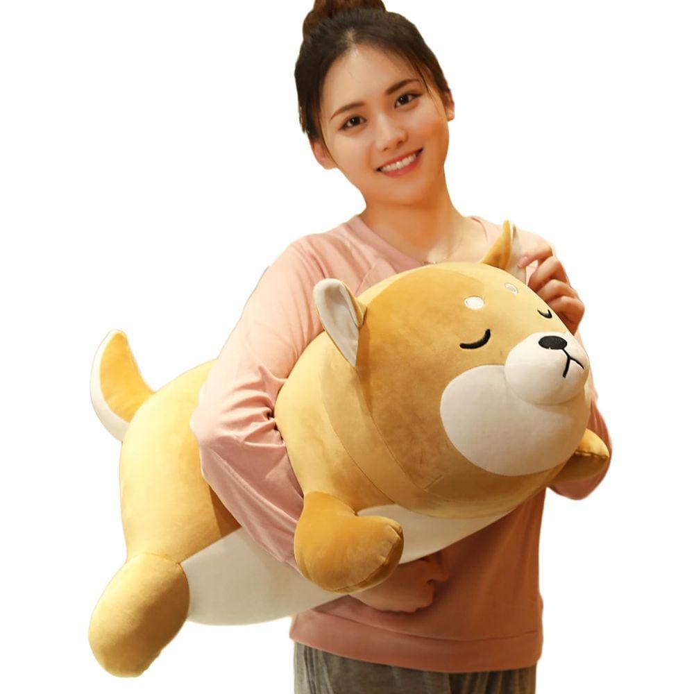 Almofada de pelúcia ERDAO Shiba Inu Soft Corgi Stuffed Bicho 75cm