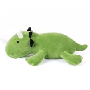 Dinossauro de pelúcia pesado Pskdyhe 1,6 kg verde 24 polegadas
