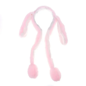 Tiara Orelhas de Coelho Com Movimento Fantasia de Coelhinho Da Pascoa