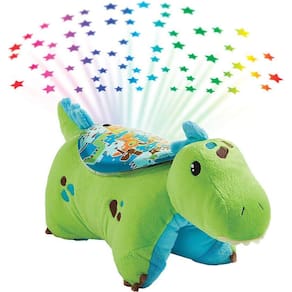 Almofada de pelúcia Pets Sleeptime Lites Green Dinosaur