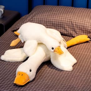 Almofada de pelúcia Alayger Plush Goose 50 cm White Swan