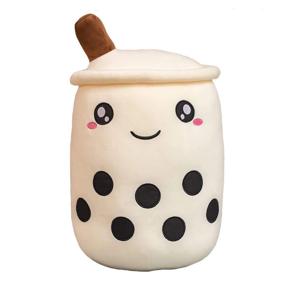 Brinquedo de pelúcia VICKYPOP Cute Bubble Tea Stuffed Boba Travesseiro 35 cm