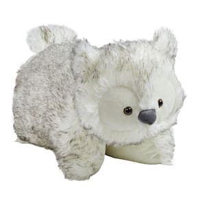 Almofada de pelúcia Pets Ollie Owl 45cm - branca