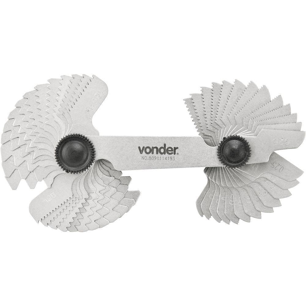 Calibre de rosca 55/60 graus 52 lâminas cr052 - Vonder