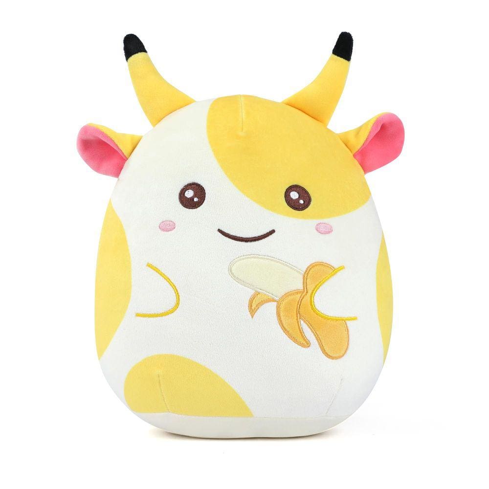 Brinquedo de pelúcia Colixpet Cow de pelúcia de 25 cm para crianças