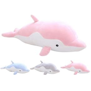 Almofada de pelúcia COSGOO Soft Dolphin Hugging para crianças
