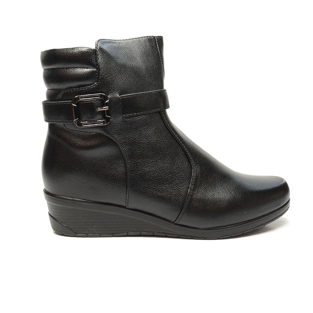 Bota Feminina Mooncity Anabela Cano Baixo