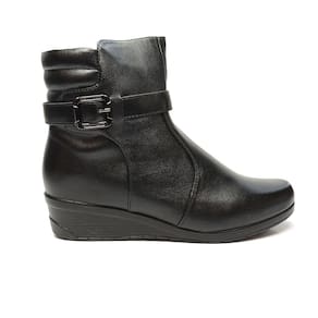 Bota Feminina Mooncity Anabela Cano Baixo