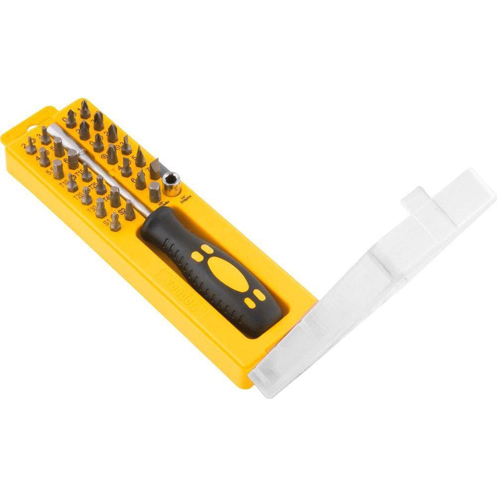 Jogo bits ponteiras 1/4” com 29 peças cromo vanádio - Vonder