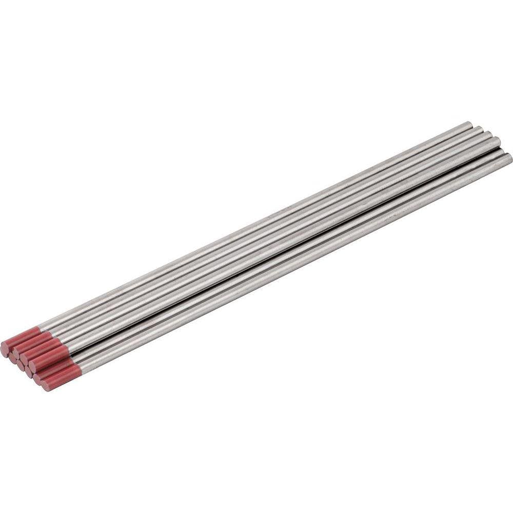 Eletrodo tungstênio 2,4mm vermelho c/ tório c/ 10 pç Vonder