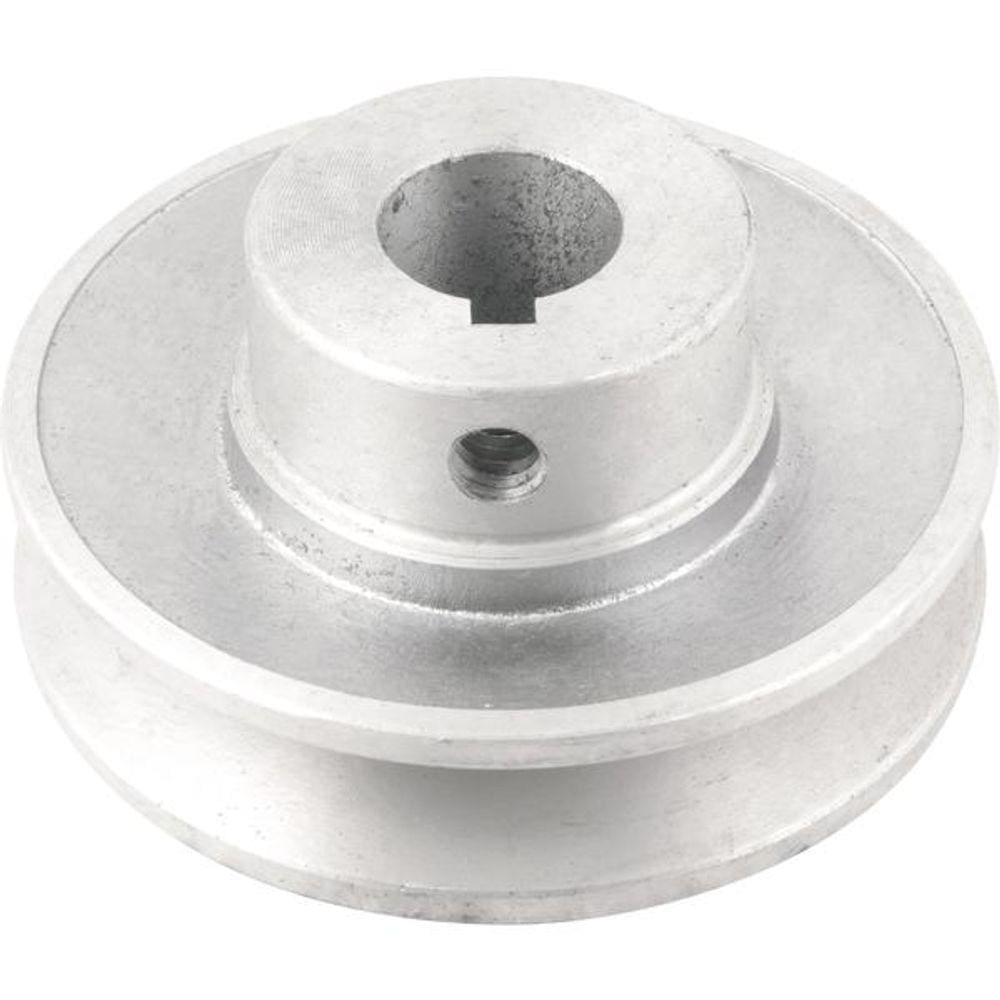 Polia Alumínio 1 Canal Perfil A 80mm com Furo 19mm - Vonder